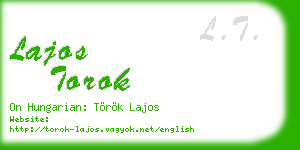 lajos torok business card
